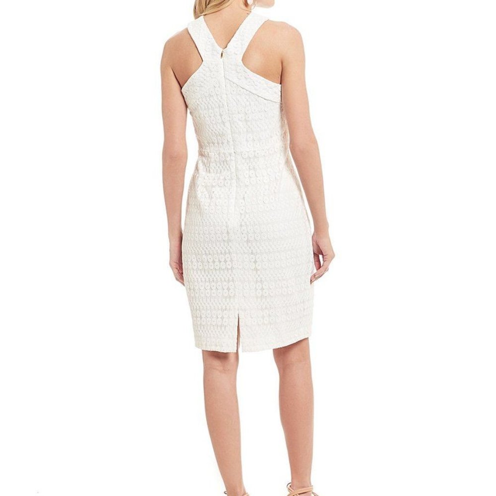 Trina Turk Mesh Lace Halter Dress - Picture 2 of 10